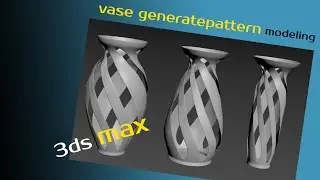 vase generate pattern modeling in 3dsmax