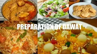 DAWAT PREPARATION  FOR GUESTS  RANI STYLE BEAUTY