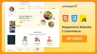 Build a Responsive E Commerce Website  EPS 1 -  Section Hero