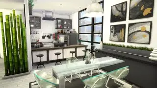 SAN MYSHUNO APARTMENTS 🌆  SIMS 4 SPEED BUILD STOP MOTION (NO CC)