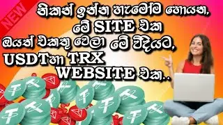 How to earn free Usdt sinhala | make money online sinhala | new Usdt website today passive income