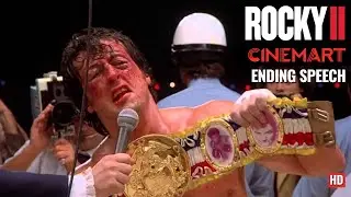 ROCKY II (1979) | Ending Speech | Final Speech scene HD