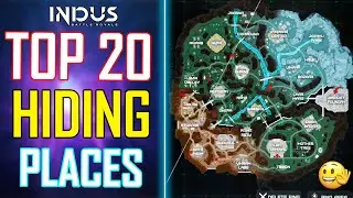 TOP 20 HIDING PLACE IN INDUS BATTLE ROYALE || INDUS BATTLE ROYALE HIDING PLACE || INDUS GAME