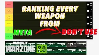 RANKING EVERY Weapon in Warzone 2 | Warzone 2 META