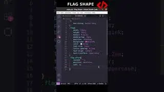 How to create a Flag shape with HTML and CSS