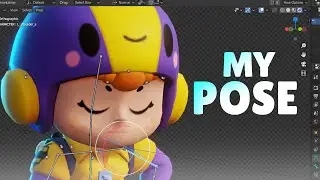 HOW DO I MAKE MY POSE + Custom Texture Tutorial | Brawl Stars Blender
