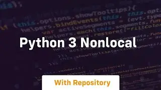 python 3 nonlocal