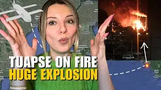 TUAPSE ON FIRE: UKRAINIAN DRONE STRIKES ON THE REFINERY. Vlog 585: War in Ukraine