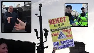 Spooky Surveillance at Digital ID Protest