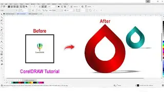 Best 3D Drop Logo Design In CorelDRAW | CorelDRAW Tutorial