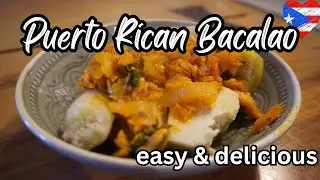 Authentic Puerto Rican Bacalao Guisado Recipe  | Stewed Salted Cod Fish