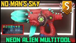 No Man's Sky - RARE ! Neon Crystal Alien Multitool - S Class - Euclid - No Mans Sky 2024