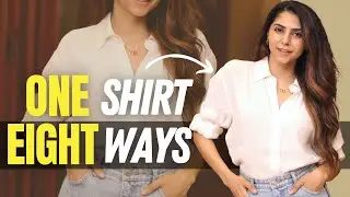 ONE White Shirt EIGHT Styles! (Hindi)