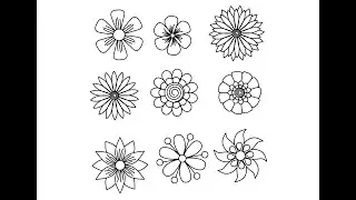 GRATIS Dibujo para Bordar Flores  # 16 en Alta definicion