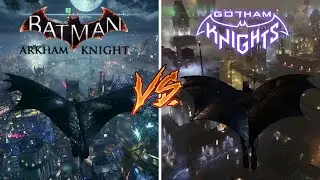 Batman Arkham Knight vs Gotham Knights - Graphics and Details SBS Comparison