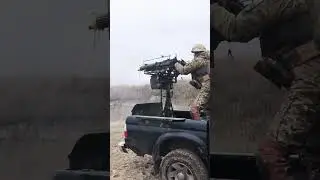 Three Maxim machine guns on a pickup truck to fight drones in the rear. #military #ukraine #shorts