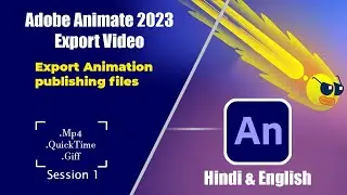 Adobe Animate 2023 How to export to video animation into a MP4 video file