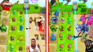 SHINCHAN NOOB VS PRO VS HACKER IN HOME DEFENCE ZOMBIE WITH FRANKLIN NAD CHOP | DREAM SQUAD
