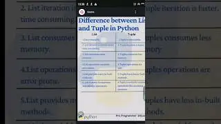 difference between list and tuple  