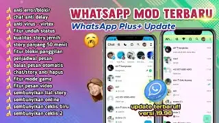 WHATSAPP PLUS 2024 | WA MOD TERBARU 2024 | WA PLUS TERBARU 2024 V19.98