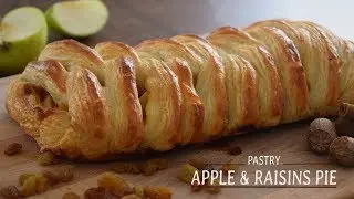 Apple & Raisins Braided Pie Recipe | Go Delicious