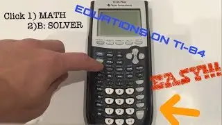 HOW TO solve equations with TI-84