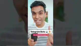 Telegram Bots you Should Know! 🔥