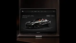 Modern Car Website Design | Futuristic UI/UX with Realistic 3D Mockup
