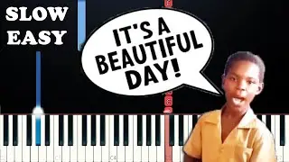 It's a Beautiful Day (SLOW EASY PIANO TUTORIAL)