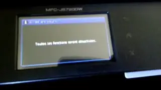 Brother MFC-J5720DW s'allume pour s'éteindre, scan impossible