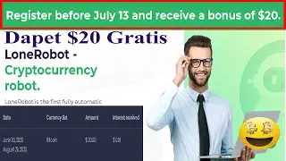 Cara Dapet saldo bonus $20 cuma Modal E-mail || LoneRobot