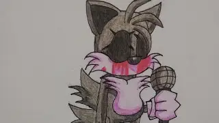 Drawing Tails.EXE | Friday Night Funkin