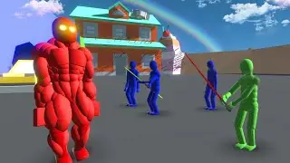 STRONG Boss NPC Fights the Smart AI!With Active Ragdoll Physics-part 11