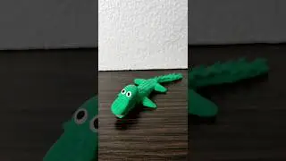 Пластилиновый крокодил. Крокодил из пластилина. 🐊👍😀 