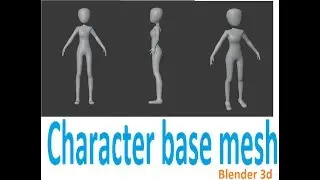 How to create Character base mesh in blender (skin modifier)