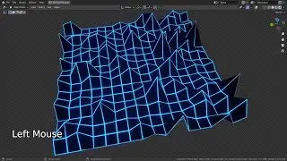 Blender Tutorial - How to randomly move vertices on the Z axis in Edit Mode
