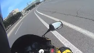 Прострел на мотоцикле  Хонда сбр 600 ф4