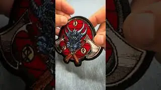 Viking Dragon and Axes Patch (P7858)