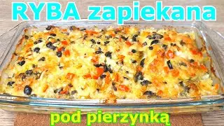 Delicious fish baked under a blanket 👌 a quick and easy dish for Christmas Eve or dinner 🎄👍