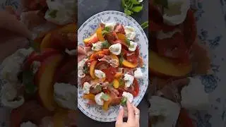 Tomato Peach Burrata Salad Recipe