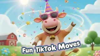 Cow Learns to Dance! TikTok Moves Make Him Everyone’s Favorite 😄🐄
