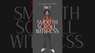 Smooth scrolling with HTML,CSS #shorts #react  #javascript  #coding🤩🤩