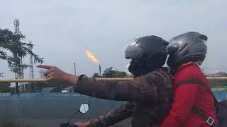 Kebakaran diatas pabrik