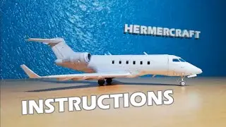 Bombardier Challenger 300 Papercraft Instructions