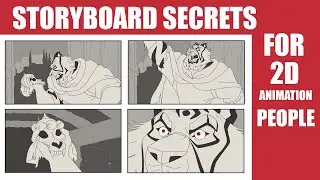 How Animators Draw Storyboard - Staging for 2D Animation