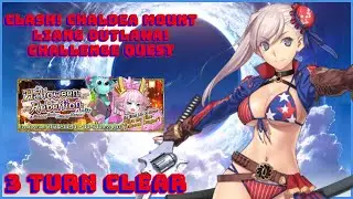 [FGO NA] Halloween Rebellion CQ: Clash! Chaldea Mount Liang Outlaws! - Musashi (Berserker) 3 Turn