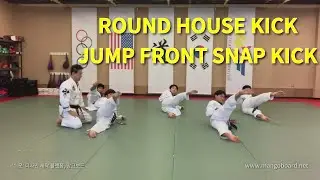 How to do a Roundhouse kick & Jump front snap kick (MBA MAJEST)
