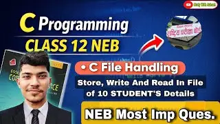 C Program to Store and Read 10 Students Data Using File Handling