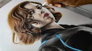 HOW To DRAW SMOOTH SKINTONE ||Drawing Black Widow