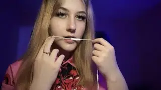 ASMR Mic nibbling || Licking || АСМР Ликинг || Звуки рта || Визуальные триггеры